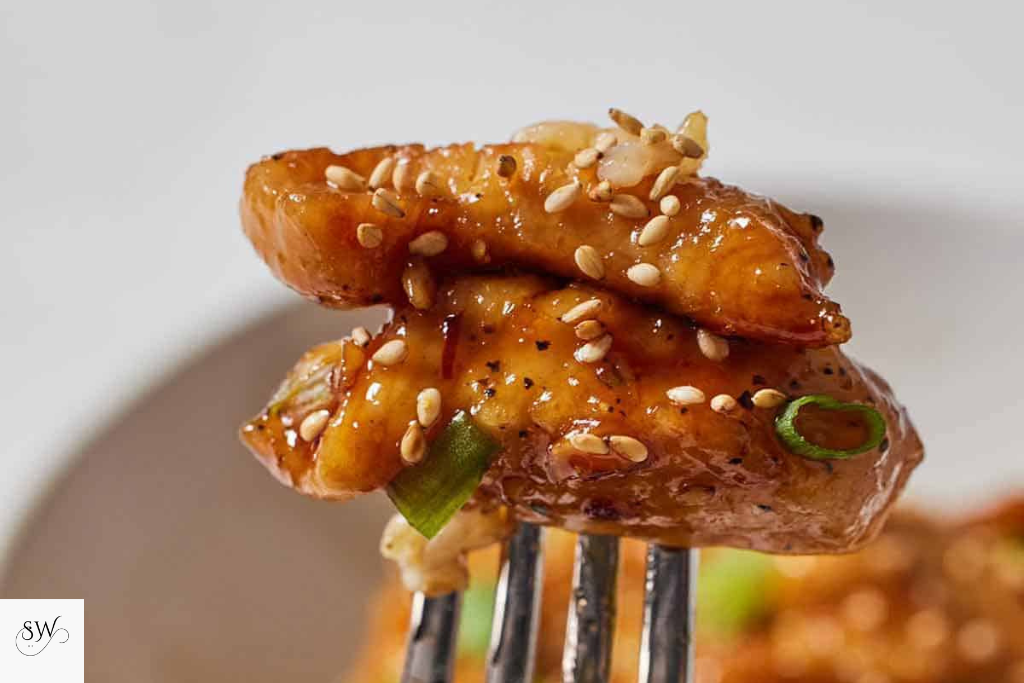 crispy honey garlic chicken bites
