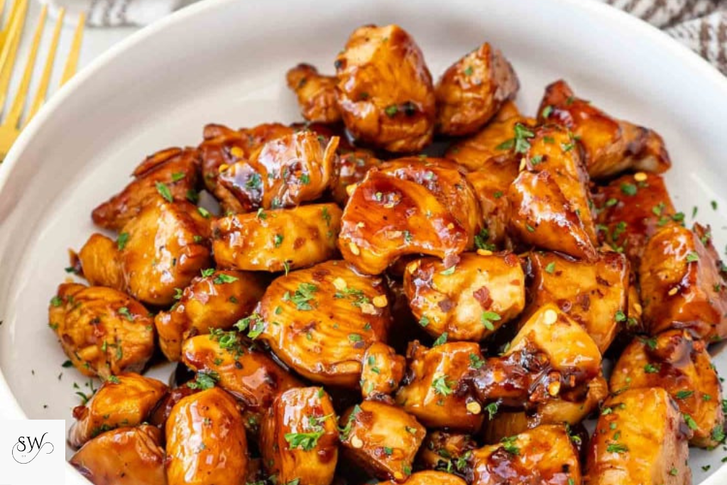 honey garlic chicken bites