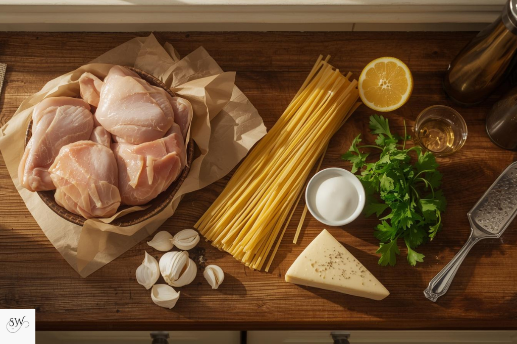 ingredients of chicken alfredo