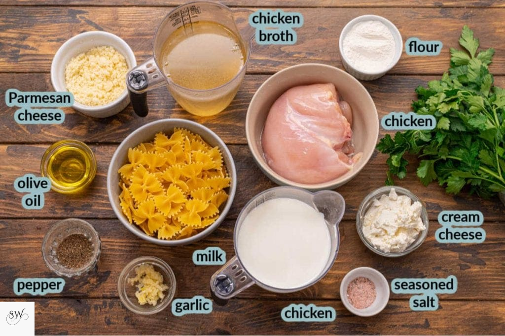 ingredients of chicken alfredo