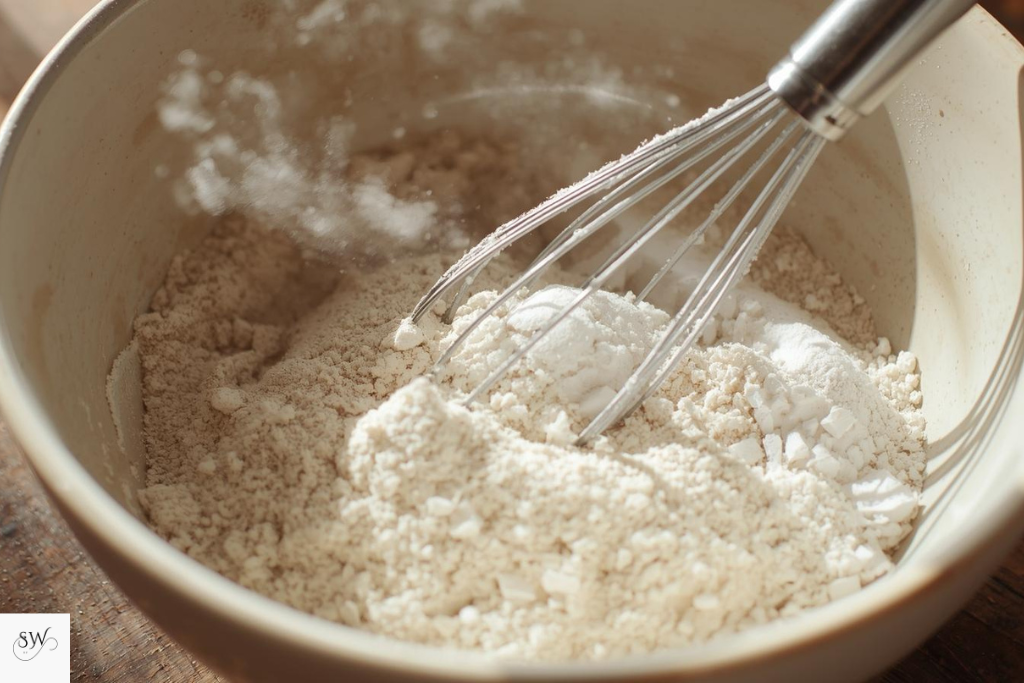 mix dry ingredients for pancakes
