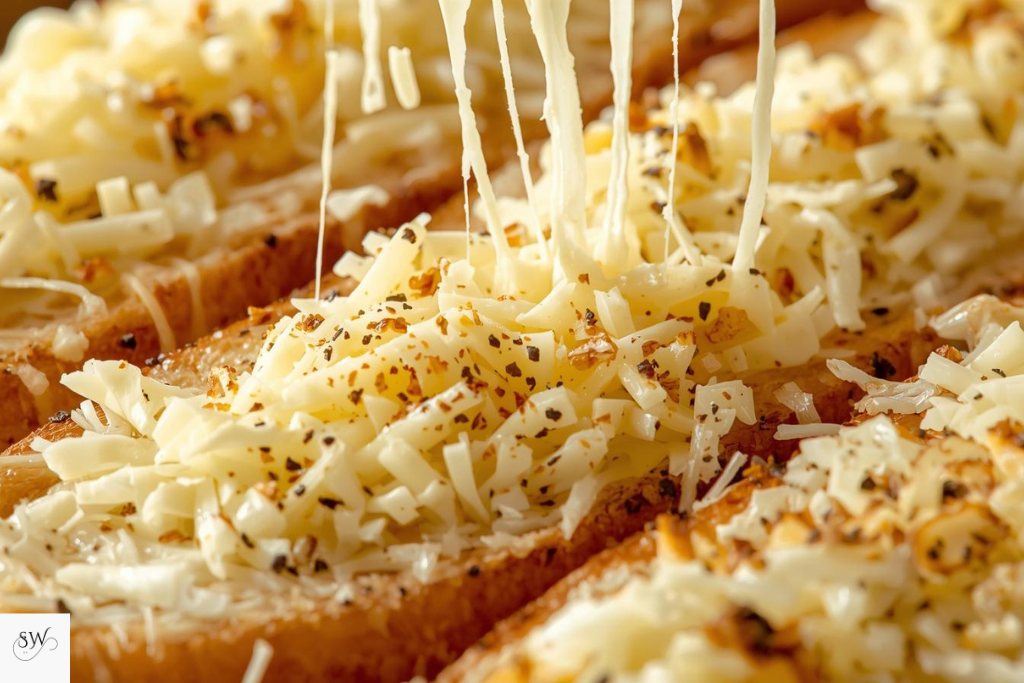 cheese over bread