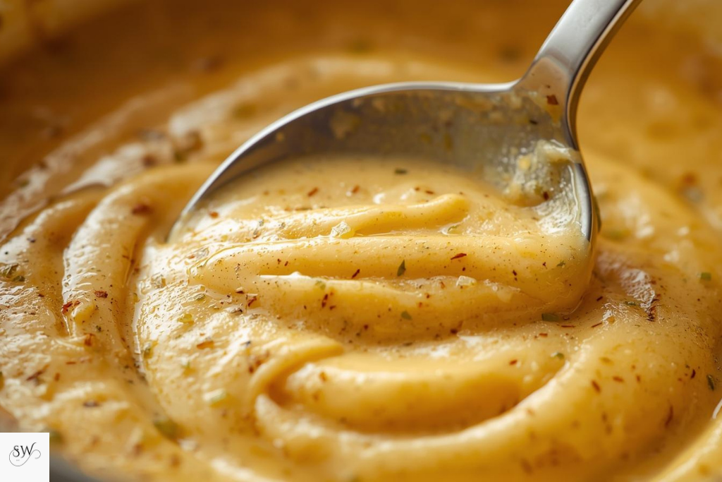 stirring IHOP sauce recipe untill fuly mixed