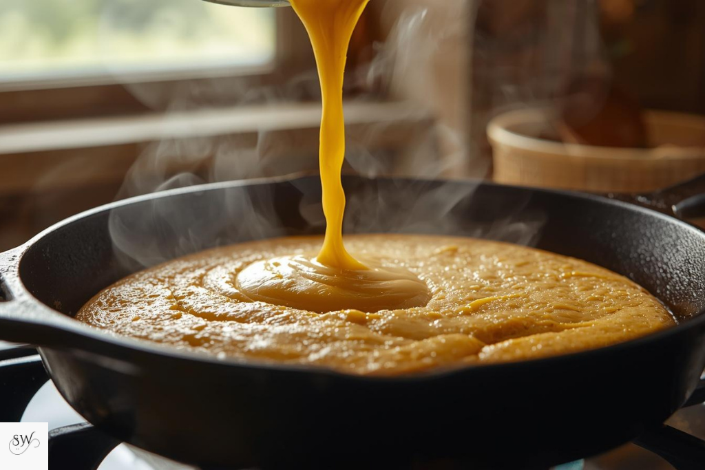 steps of Hatchet Hall Cornbread Recipe