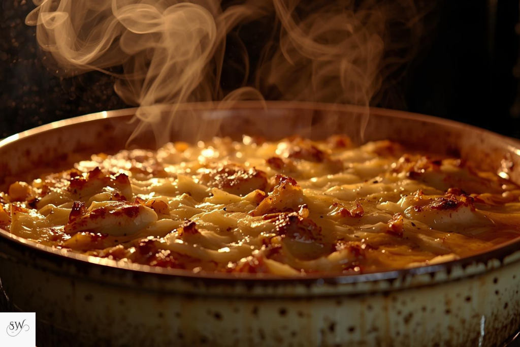 French Onion Chicken Orzo Casserole