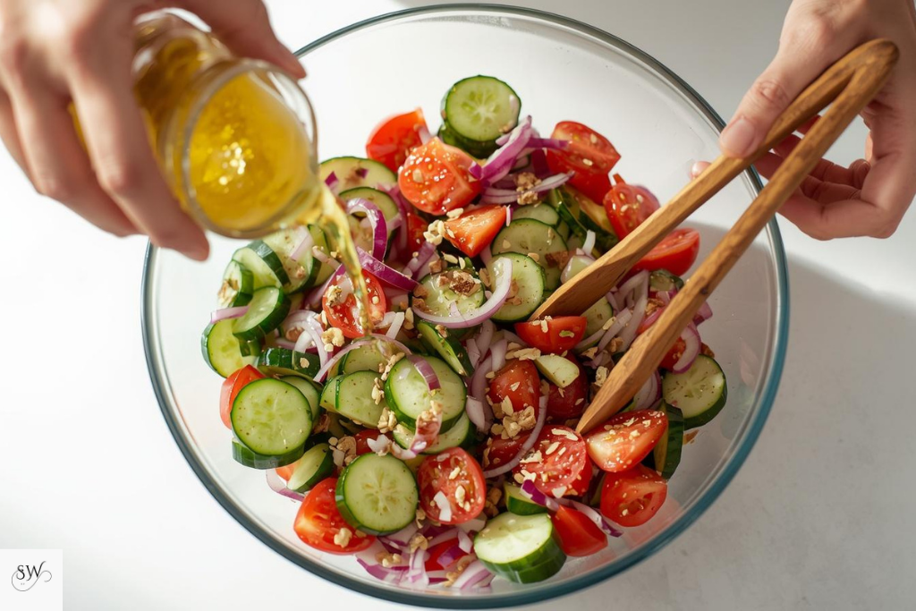 steps of cucumber tomato salad for weight loss