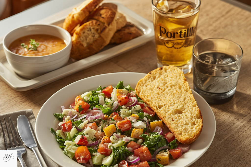 portillos chopped salad  served