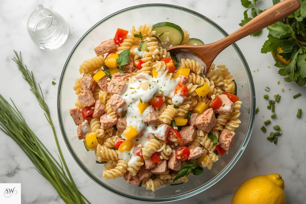 healthy tuna pasta salad recipe